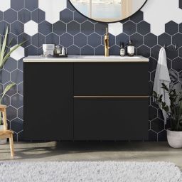 Elita Look szafka 40x44,9x63,5 cm boczna wisząca black matt RE080402027160