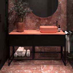 Elita Look szafka 60x44,9x28,1 cm podumywalkowa wisząca black matt RE010603027160