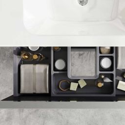 Elita Look szafka 80x44,9x28,1 cm podumywalkowa wisząca black matt RE010803027160