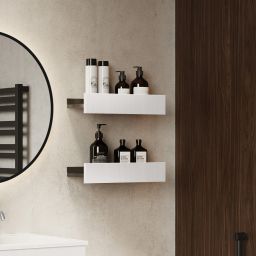 Elita For All półka 40 cm biała-czarna RE130400068060