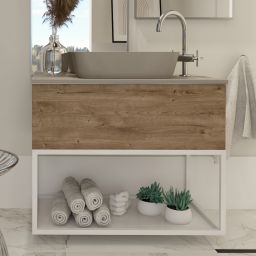 Elita Look szafka 80x44,9x28,1 cm podumywalkowa wisząca dąb canela RE010803027050