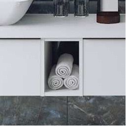 Elita Look szafka 20x45,1x28,1 cm boczna wisząca white matt RE110201025290