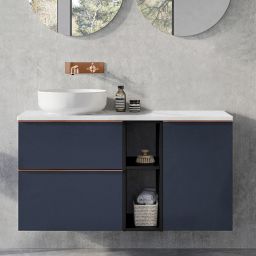 Elita Look szafka 40x44,9x63,5 cm boczna wisząca navy blue matt RE080402027030