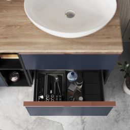Elita Look szafka 80x44,9x63,5 cm podumywalkowa wisząca navy blue matt RE080801027030