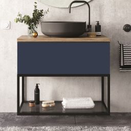 Elita Look szafka 60x44,9x28,1 cm podumywalkowa wisząca navy blue matt RE010603027030