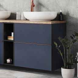 Elita Look szafka 80x44,9x63,5 cm boczna wisząca navy blue matt RE010801027030