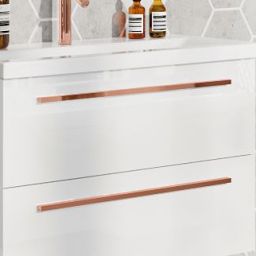 Elita Kwadro Plus uchwyt meblowy 60 cm różowy złoty połysk RE120600025450