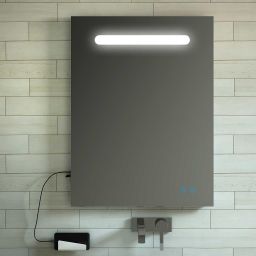 Elita Lina lustro 80x70 cm prostokątne z oświetleniem z matą grzewczą RE066765000010