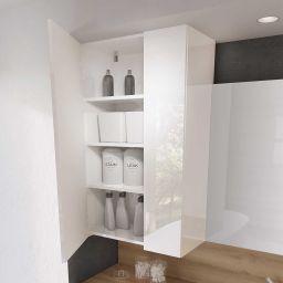 Elita For All szafka 59,6x31,6x100 cm boczna wisząca biała RE140600068060