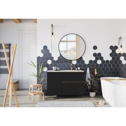 Elita Look szafka 40x44,9x63,5 cm boczna wisząca black matt RE080400027160