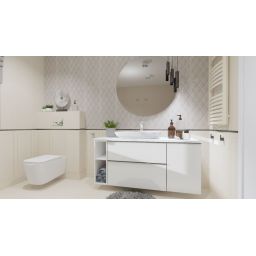 Elita Look szafka 40 cm wisząca boczna biały połysk RE080400028060