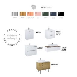 Elita Kido uchwyt szafki gałka czarny mat RE120000110560