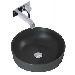 Elita Lorca umywalka 41,5x41,5 cm okrągła nablatowa anthracite matt RE040420046010