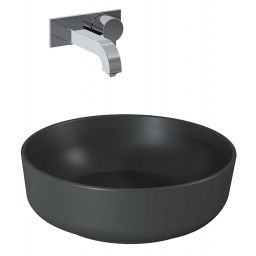 Elita Lorca umywalka 41,5x41,5 cm okrągła nablatowa anthracite matt RE040420046010