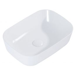 Elita Reni umywalka 45,5x32,5 cm prostokątna nablatowa biała RE040800038060