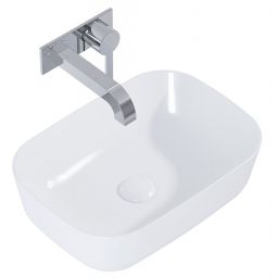 Elita Reni umywalka 45,5x32,5 cm prostokątna nablatowa biała RE040800038060