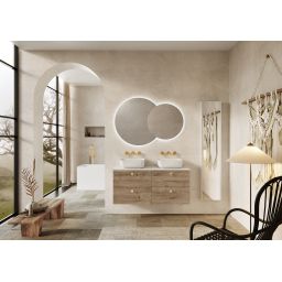 Elita Reni umywalka 45,5x32,5 cm prostokątna nablatowa biała RE040800038060