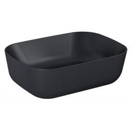 Elita Reni umywalka 45,5x32,5 cm prostokątna nablatowa black matt RE040460037160