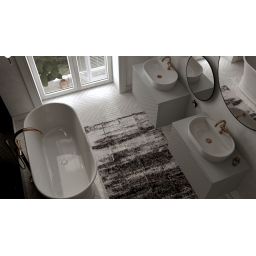 Elita Babette umywalka 62x41,2 cm owalna nablatowa biała RE040620018060