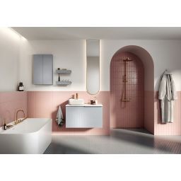 Elita Tonia umywalka 39x39 cm kwadratowa nablatowa biała RE040390138060