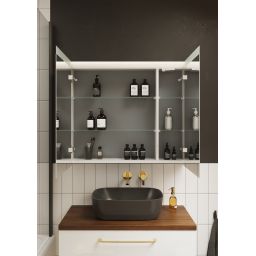 Elita Reni umywalka 45,5x32,5 cm prostokątna nablatowa anthracite matt RE040460036010