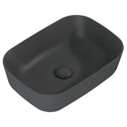 Elita Reni umywalka 45,5x32,5 cm prostokątna nablatowa anthracite matt RE040460036010