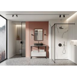 Elita Babette umywalka 62x41,2 cm owalna nablatowa black matt RE040620017160