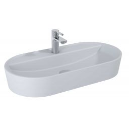 Elita Babette umywalka 81,5x41,5 cm owalna nablatowa stone matt RE040820017040