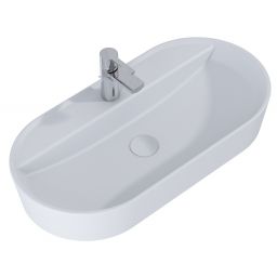 Elita Babette umywalka 81,5x41,5 cm owalna nablatowa stone matt RE040820017040