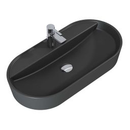 Elita Babette umywalka 81,5x41,5 cm owalna nablatowa anthracite matt RE040820016010