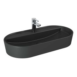 Elita Babette umywalka 81,5x41,5 cm owalna nablatowa anthracite matt RE040820016010