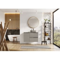 Elita Reni umywalka 45x32,5 cm prostokątna nablatowa fume matt RE040460037020