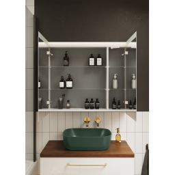 Elita Reni umywalka 45,5x32,5 cm prostokątna nablatowa forest green matt RE040460037010