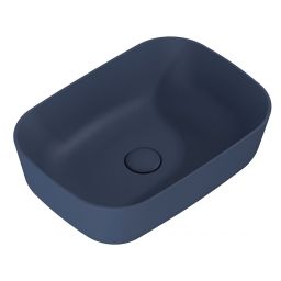 Elita Reni umywalka 45,5x32,5 cm prostokątna nablatowa navy blue matt RE040460037030