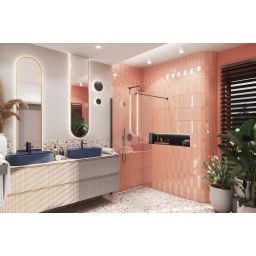 Elita Babette umywalka 81,5x41,5 cm owalna nablatowa navy blue matt RE040820017030