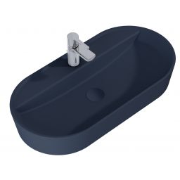 Elita Babette umywalka 81,5x41,5 cm owalna nablatowa navy blue matt RE040820017030