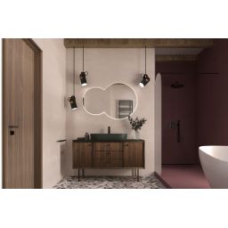 Elita Babette umywalka 81,5x41,5 cm owalna nablatowa forest green matt RE040820017010