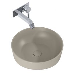 Elita Lorca umywalka 41,5x41,5 cm okrągła nablatowa fume matt RE040420047020