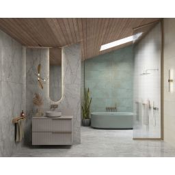 Elita Lorca umywalka 41,5x41,5 cm okrągła nablatowa fume matt RE040420047020