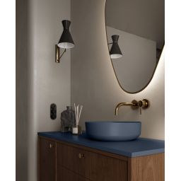 Elita Lorca umywalka 41,5x41,5 cm okrągła nablatowa navy blue matt RE040420047030