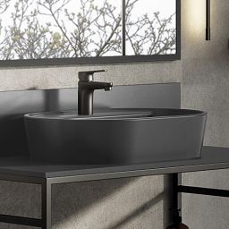 Elita Babette umywalka 62x41,2 cm owalna nablatowa anthracite matt RE040620016010