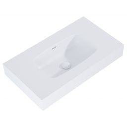 Elita Dimple umywalka 80,6x46 cm prostokątna ścienna white matt RE040800025290