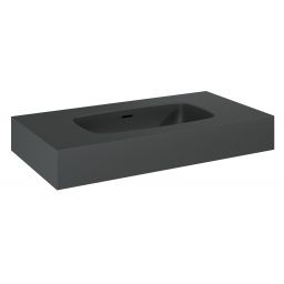 Elita Dimple umywalka 80,6x46 cm prostokątna ścienna anthracite matt RE040800026010