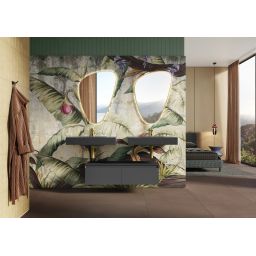 Elita Dimple umywalka 80,6x46 cm prostokątna ścienna anthracite matt RE040800026010