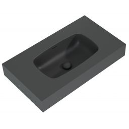Elita Dimple umywalka 80,6x46 cm prostokątna ścienna anthracite matt RE040800026010