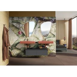 Elita Dimple umywalka 80,6x46 cm prostokątna ścienna terra pink matt RE040800026600