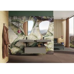 Elita Dimple umywalka 80,6x46 cm prostokątna ścienna fume matt RE040800027020