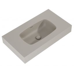 Elita Dimple umywalka 80,6x46 cm prostokątna ścienna fume matt RE040800027020