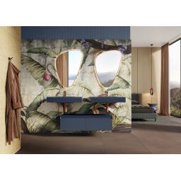 Elita Dimple umywalka 80,6x46 cm prostokątna ścienna navy blue matt RE040800027030