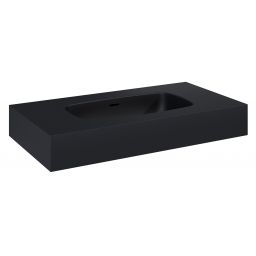 Elita Dimple umywalka 80,6x46 cm prostokątna ścienna black matt RE040800027160